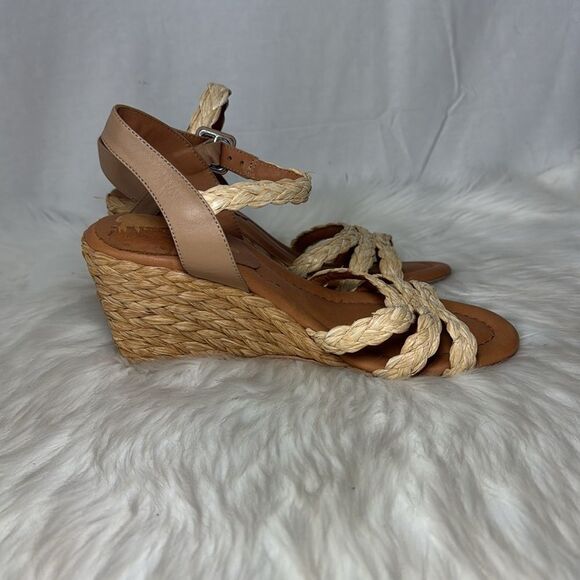 Andre Assous Milena Women's Espadrille Natural Raffia Wedge Sz 39/US 8.5 - Picture 3 of 9